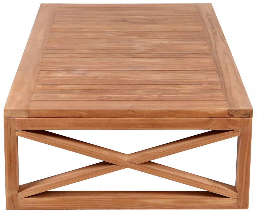 Meridian Furniture - Anguilla Natural Teak Outdoor Coffee Table - 352-CT veiw 4