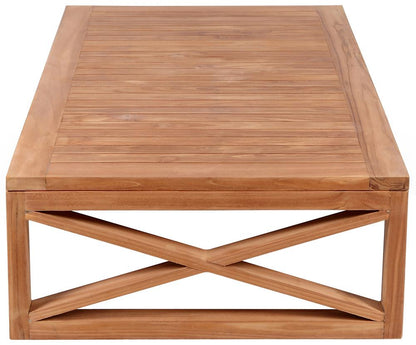 Meridian Furniture - Anguilla Natural Teak Outdoor Coffee Table - 352-CT veiw 4