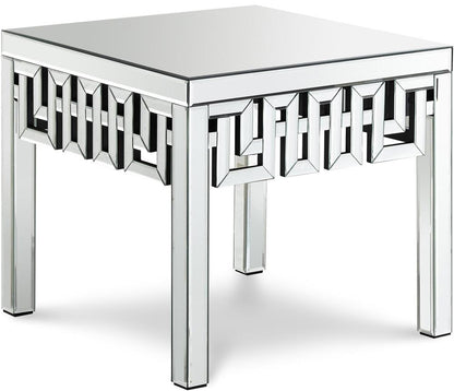 Meridian Furniture - Aria Mirrored End Table - 412-E veiw 1