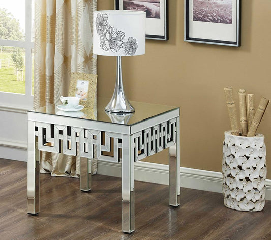 Meridian Furniture - Aria Mirrored End Table - 412-E veiw 2