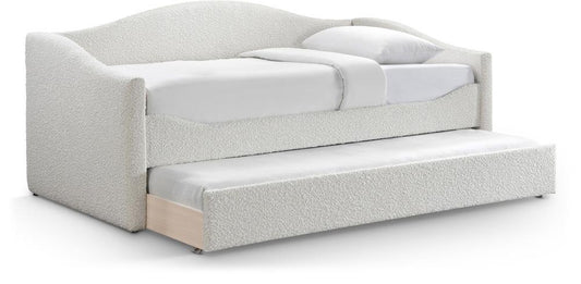 Meridian Furniture - Arlo Cream Boucle Fabric Twin Daybed - ArloCream-T veiw 1