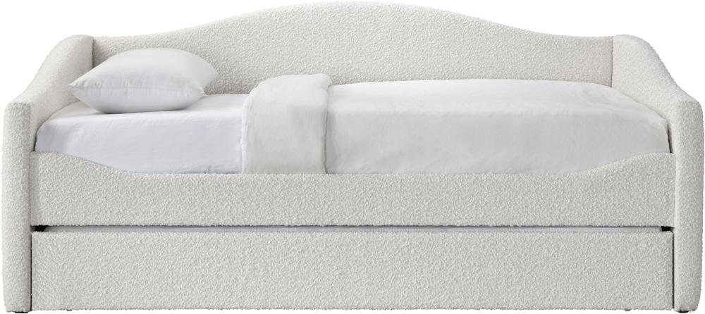 Meridian Furniture - Arlo Cream Boucle Fabric Twin Daybed - ArloCream-T veiw 3