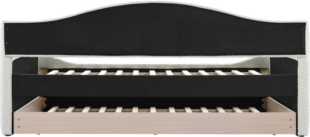 Meridian Furniture - Arlo Cream Boucle Fabric Twin Daybed - ArloCream-T veiw 5