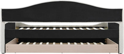 Meridian Furniture - Arlo Cream Boucle Fabric Twin Daybed - ArloCream-T veiw 5