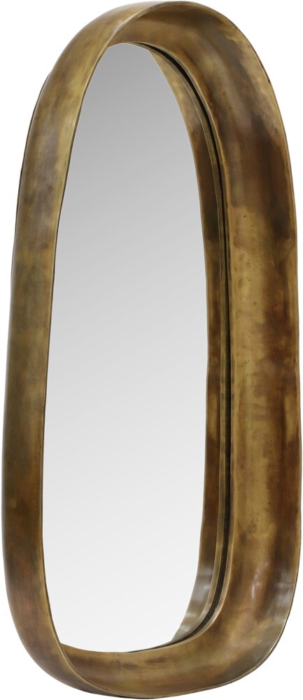 Meridian Furniture - Auberge Brass Mirror - 66001Brass-M veiw 3