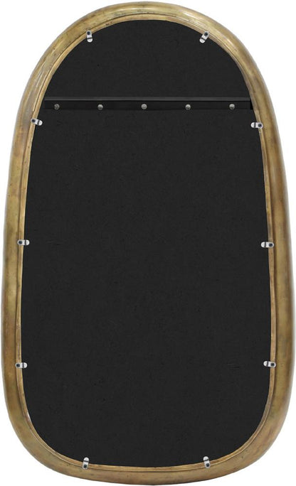 Meridian Furniture - Auberge Brass Mirror - 66001Brass-M veiw 4