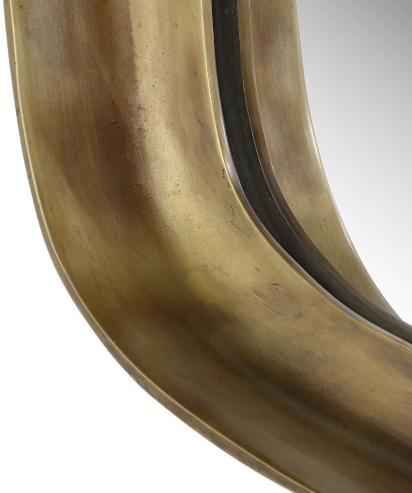 Meridian Furniture - Auberge Brass Mirror - 66001Brass-M veiw 5