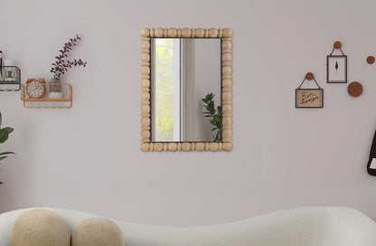 Meridian Furniture - Aubrey Bleached Natural Oak Mirror - 437Oak-36M veiw 2