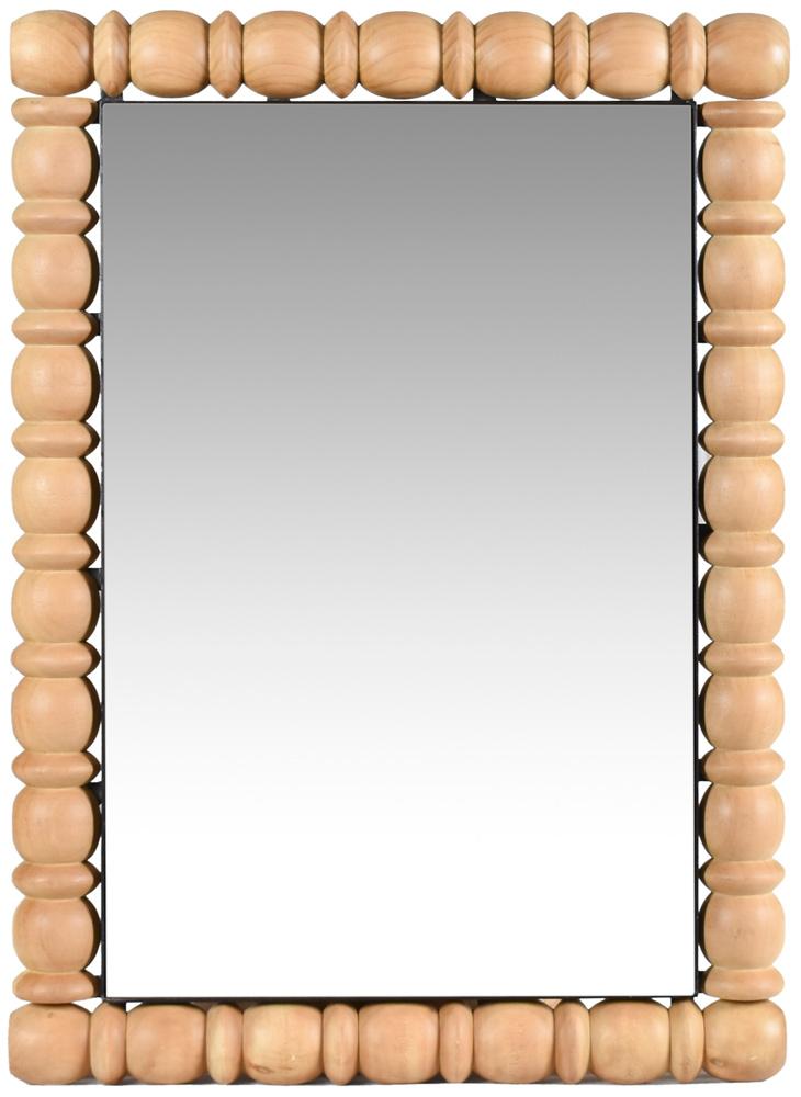 Meridian Furniture - Aubrey Bleached Natural Oak Mirror - 437Oak-36M veiw 3