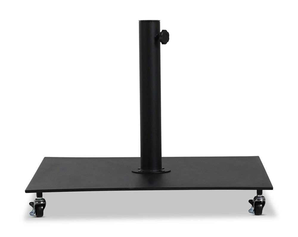 Meridian Furniture - Belize Matte Black Aluminum Patio Bases - 349Black veiw 1