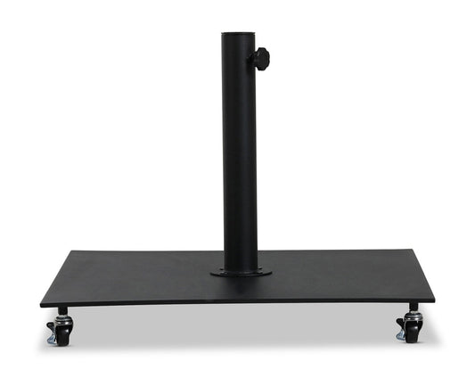 Meridian Furniture - Belize Matte Black Aluminum Patio Bases - 349Black veiw 1