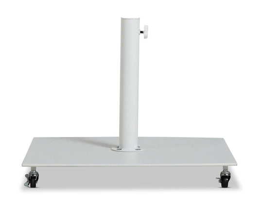 Meridian Furniture - Belize Matte White Aluminum Patio Bases - 349White veiw 1