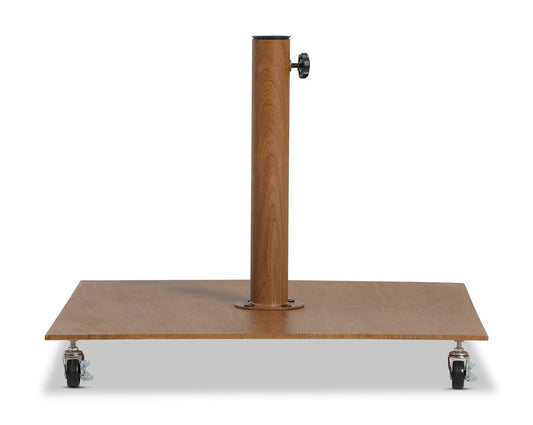 Meridian Furniture - Belize Teak Aluminum Patio Bases - 349Teak veiw 1