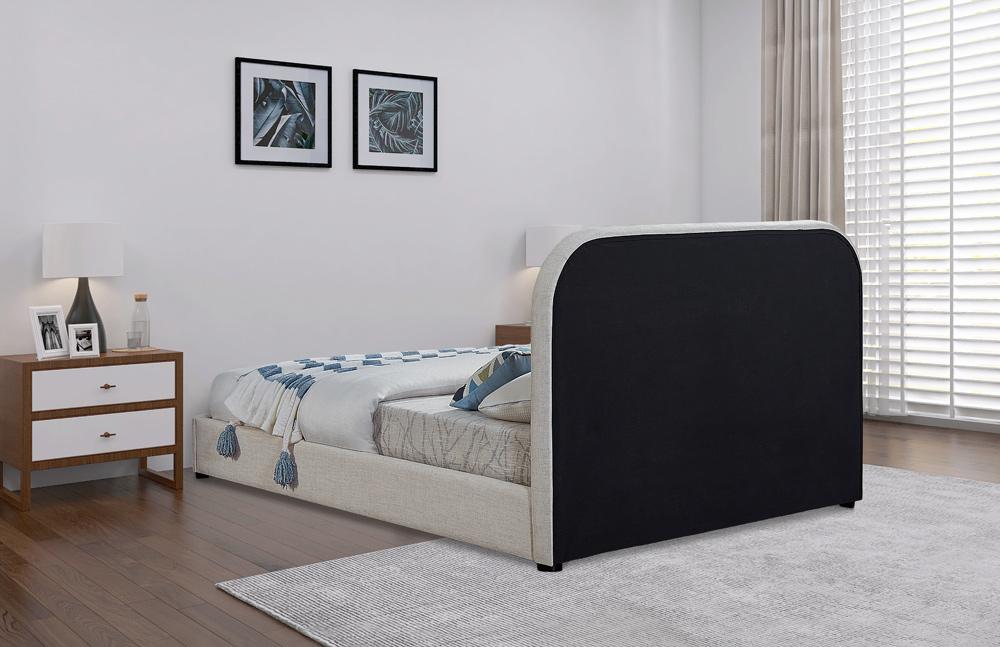 Meridian Furniture - Blake Brown Vegan Leather King Bed - Blake-K veiw 6