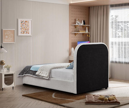 Meridian Furniture - Blake Brown Vegan Leather Twin Bed - Blake-T veiw 6