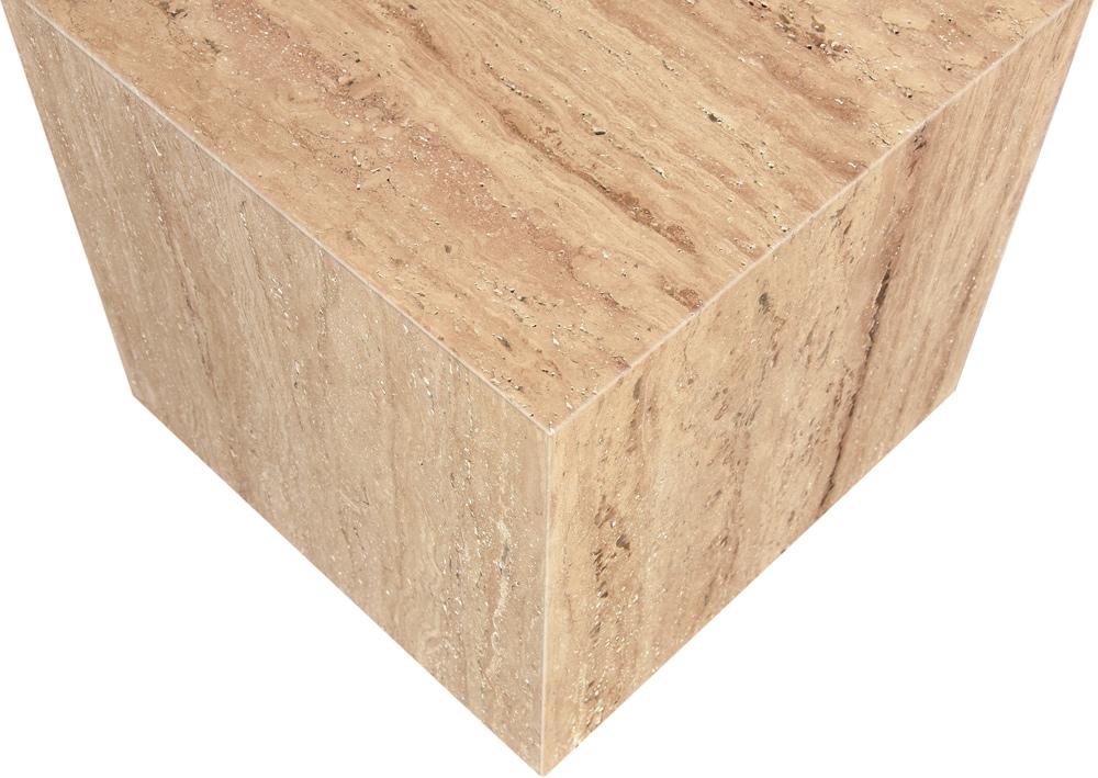 Meridian Furniture - Bolzano Beige End Table - 251Travertine-ET veiw 5
