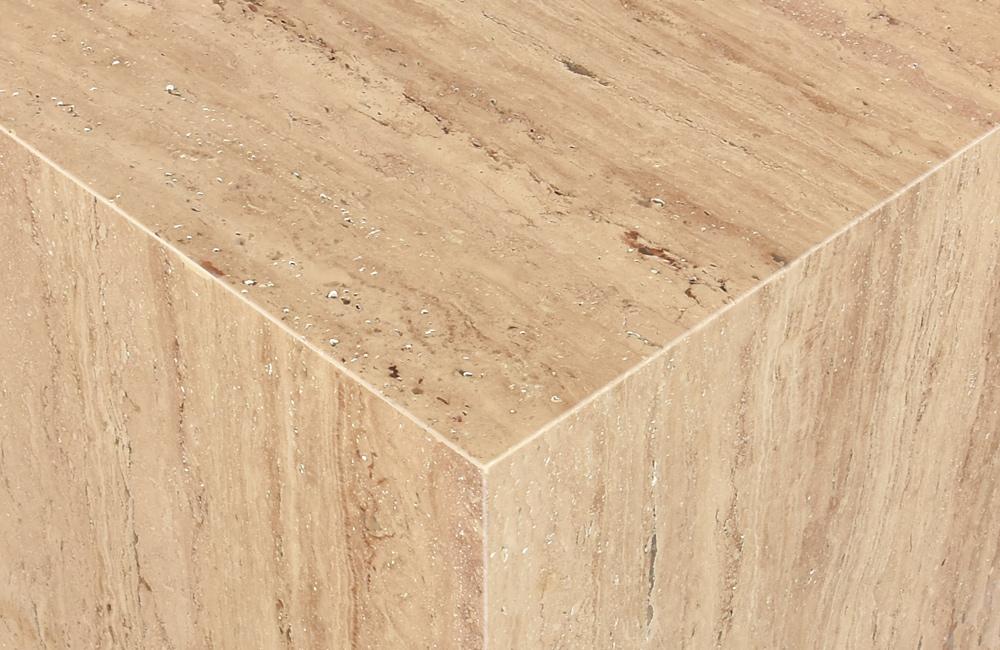 Meridian Furniture - Bolzano Beige End Table - 251Travertine-ET veiw 6