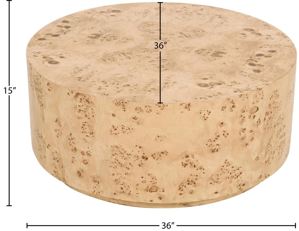 Meridian Furniture - Burl Natural Ash Coffee Table - 270-C veiw 7