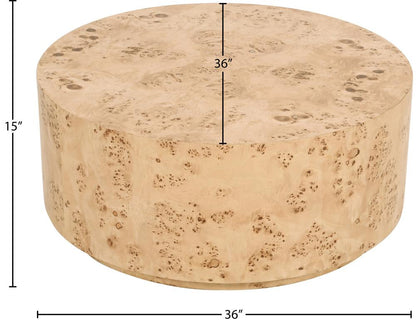 Meridian Furniture - Burl Natural Ash Coffee Table - 270-C veiw 7
