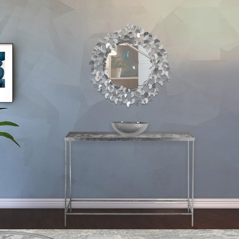 Meridian Furniture - Butterfly Silver Console Table - 471-T veiw 2