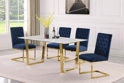 Meridian Furniture - Cameron White Dining Table - 933-T veiw 2