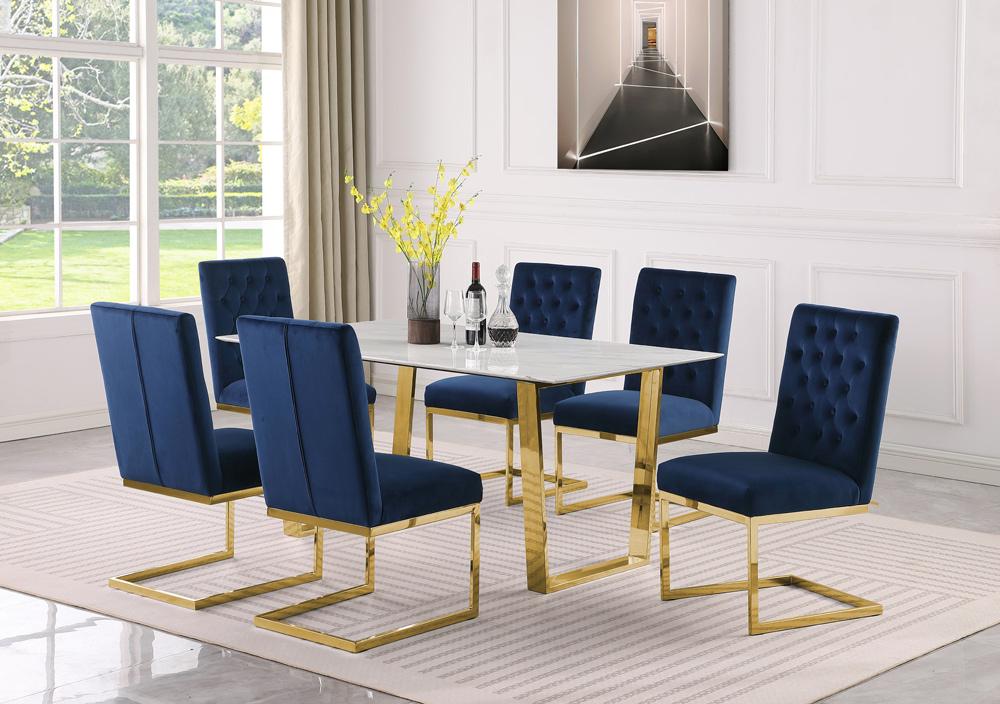 Meridian Furniture - Cameron White Dining Table - 933-T veiw 3
