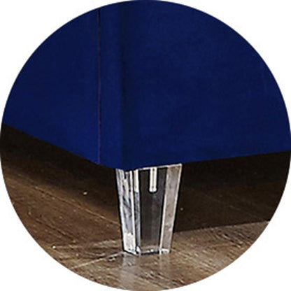 Meridian Furniture - Candace Navy Velvet Full Bed - CandaceNavy-F veiw 3