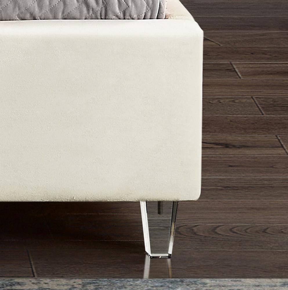 Meridian Furniture - Candace Twin Bed - CandaceCream-T veiw 3