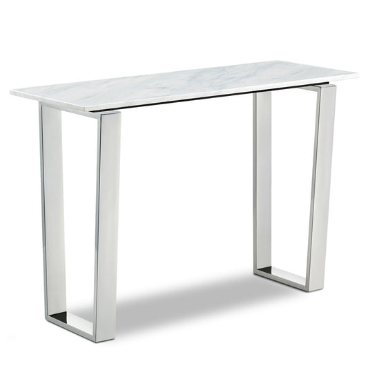 Meridian Furniture - Carlton Chrome Console Table - 2Pc - 235-S veiw 1
