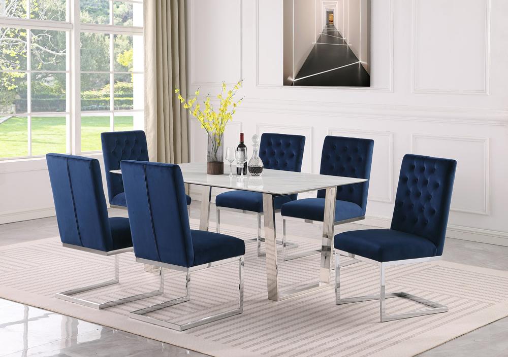 Meridian Furniture - Carlton White Dining Table - 934-T veiw 3