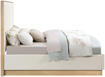 Meridian Furniture - Casa Cream Vegan Leather King Bed - CasaCream-K veiw 4