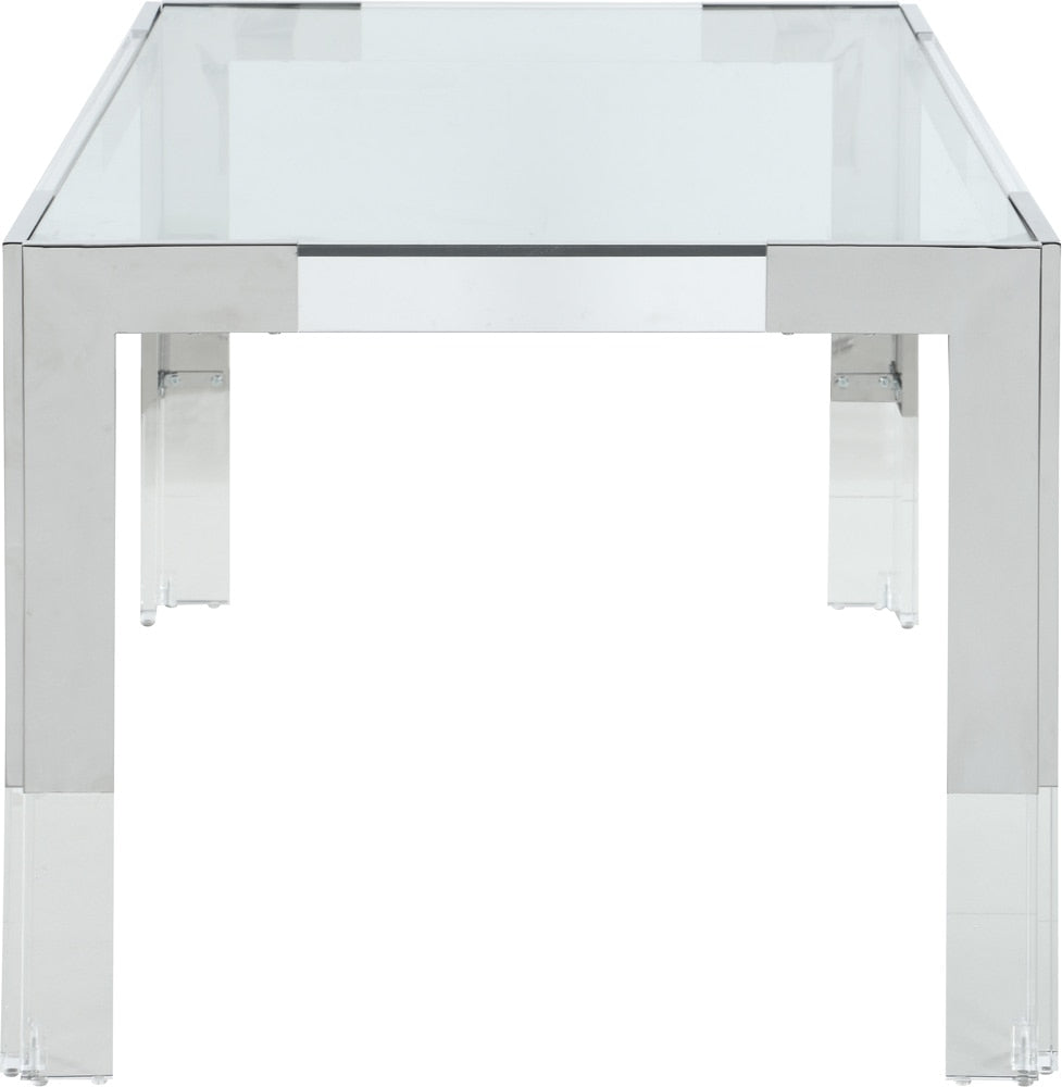 Meridian Furniture - Casper Rich Chrome Dining Table - 717-T veiw 4