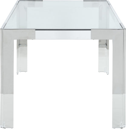 Meridian Furniture - Casper Rich Chrome Dining Table - 717-T veiw 4