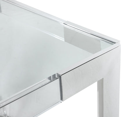 Meridian Furniture - Casper Rich Chrome Dining Table - 717-T veiw 5