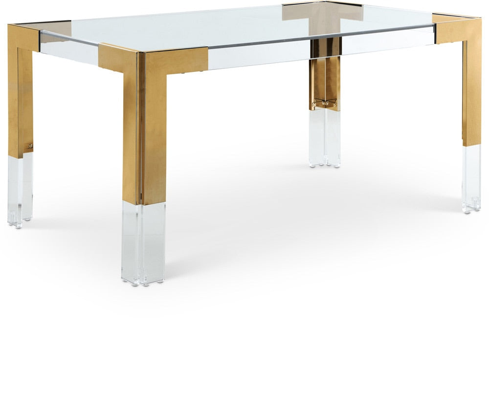 Meridian Furniture - Casper Rich Gold Dining Table - 715-T veiw 1