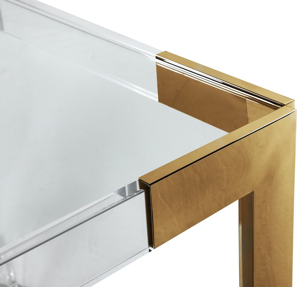 Meridian Furniture - Casper Rich Gold Dining Table - 715-T veiw 5