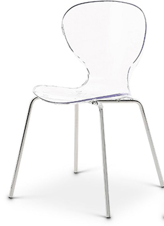 Meridian Furniture - Clarion Chrome Metal Dining Chair (Set of 2) - 771-C veiw 1