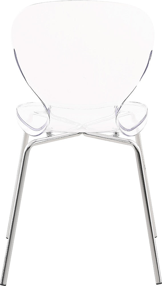 Meridian Furniture - Clarion Chrome Metal Dining Chair (Set of 2) - 771-C veiw 3