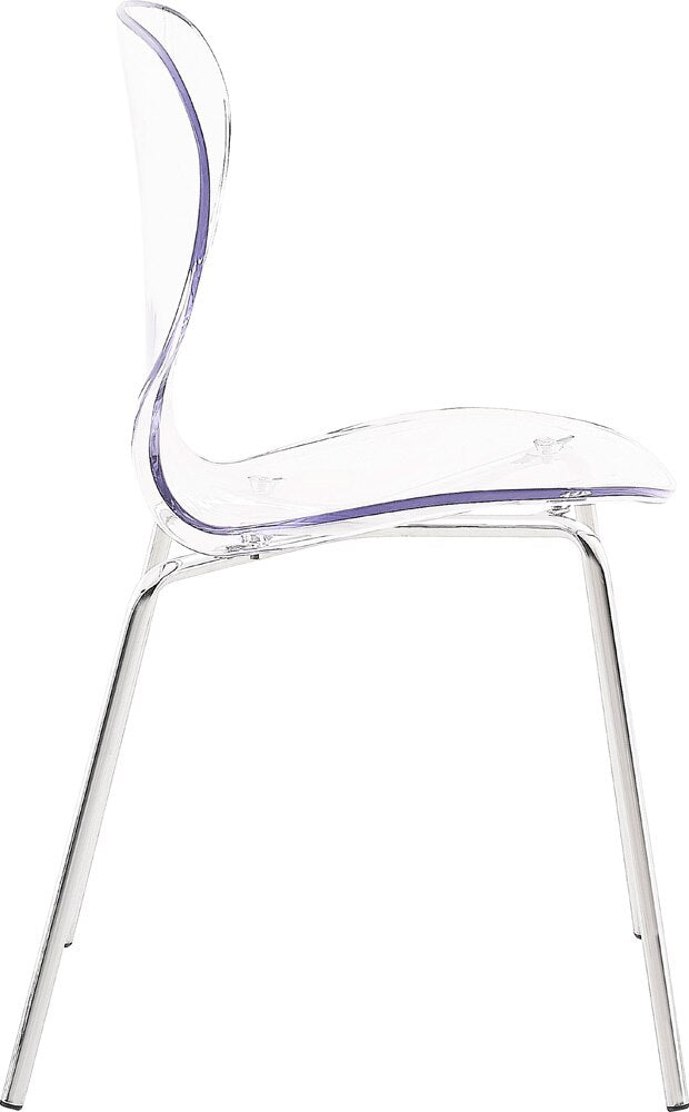 Meridian Furniture - Clarion Chrome Metal Dining Chair (Set of 2) - 771-C veiw 4