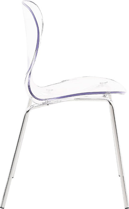 Meridian Furniture - Clarion Chrome Metal Dining Chair (Set of 2) - 771-C veiw 4