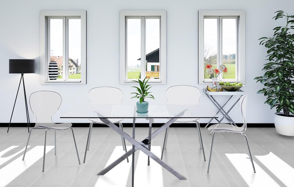 Meridian Furniture - Clarion Chrome Metal Dining Chair (Set of 2) - 771-C veiw 6