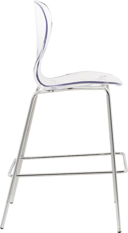 Meridian Furniture - Clarion Chrome Metal Stool (Set of 2) - 768-C veiw 4