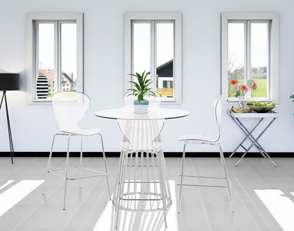 Meridian Furniture - Clarion Chrome Metal Stool (Set of 2) - 768-C veiw 6