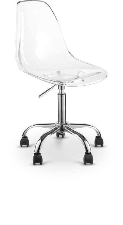 Meridian Furniture - Clarion Chrome Office Chair - 171Chrome veiw 1