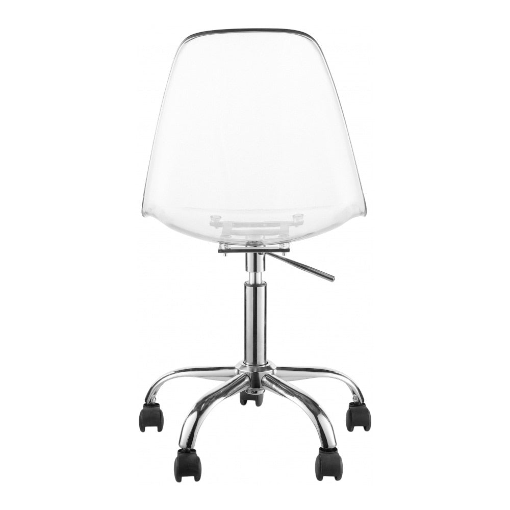 Meridian Furniture - Clarion Chrome Office Chair - 171Chrome veiw 2