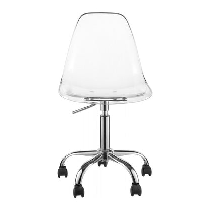 Meridian Furniture - Clarion Chrome Office Chair - 171Chrome veiw 3