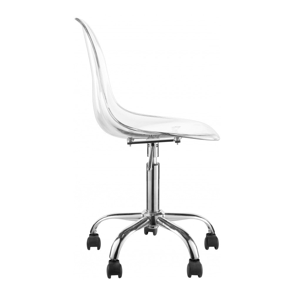 Meridian Furniture - Clarion Chrome Office Chair - 171Chrome veiw 4