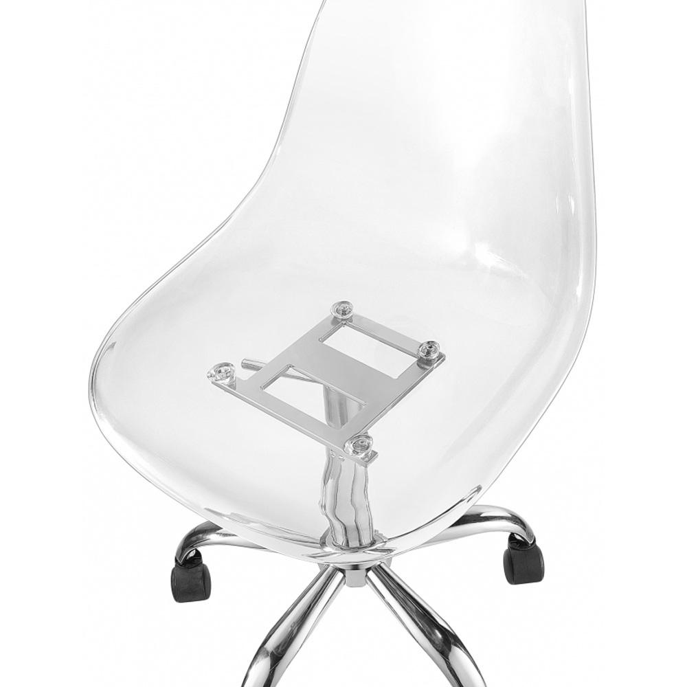 Meridian Furniture - Clarion Chrome Office Chair - 171Chrome veiw 5