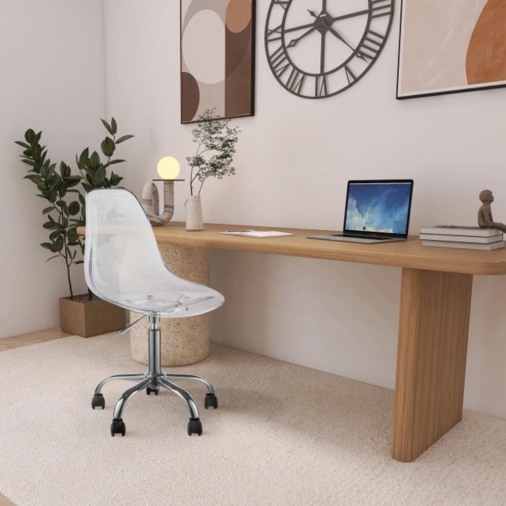 Meridian Furniture - Clarion Chrome Office Chair - 171Chrome veiw 6