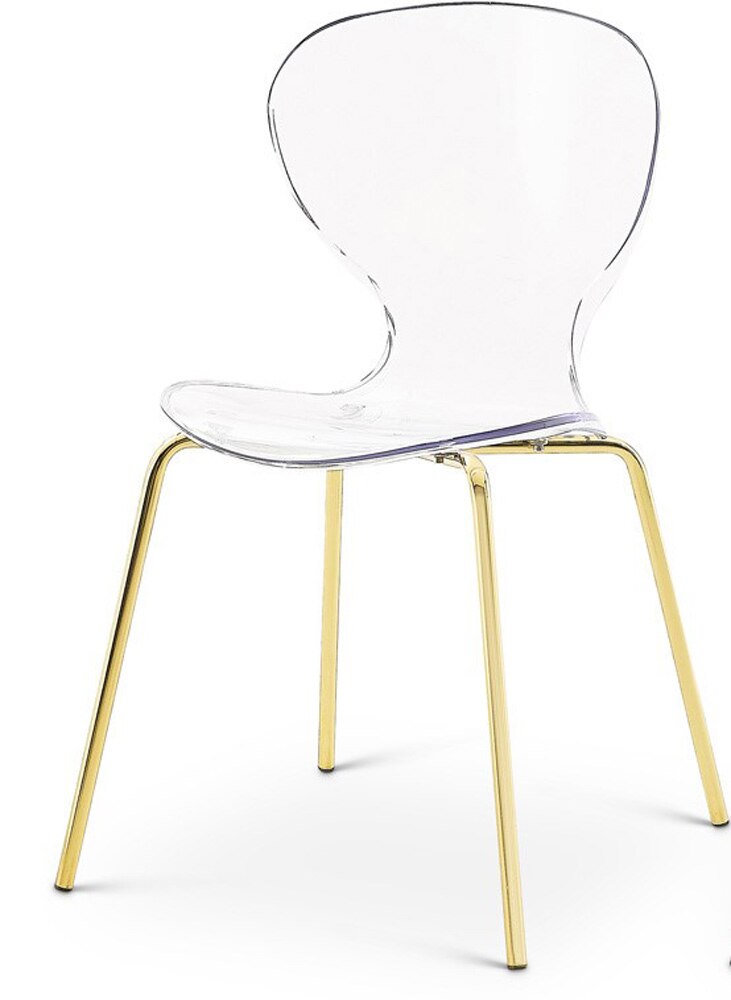 Meridian Furniture - Clarion Gold Metal Dining Chair (Set of 2) - 770-C veiw 1